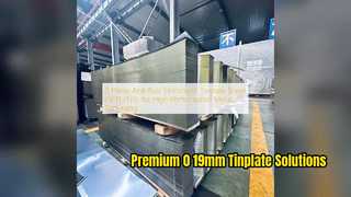 Tấm thiếc 0,19mm cao cấp dành cho bao bì kim loại tốc độ cao