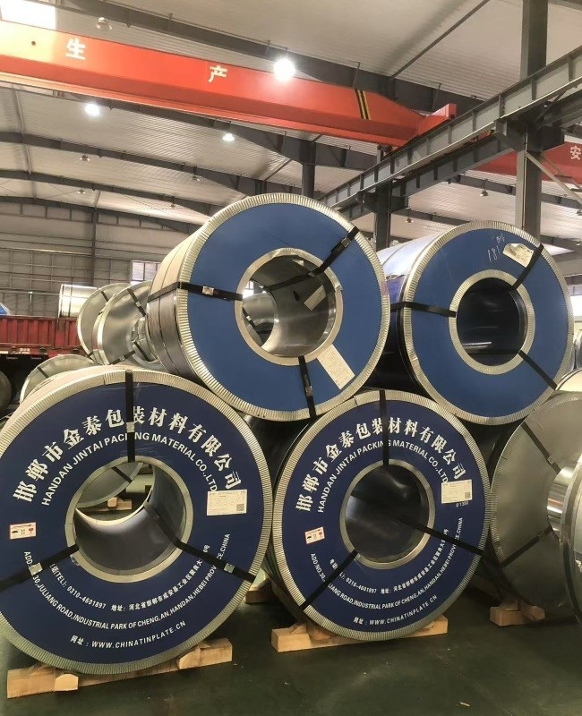 ETP Tinplate / Coil DR8 DR9 Tin Plated Steel Sheet cho sử dụng thực phẩm với lớp phủ bên trong
