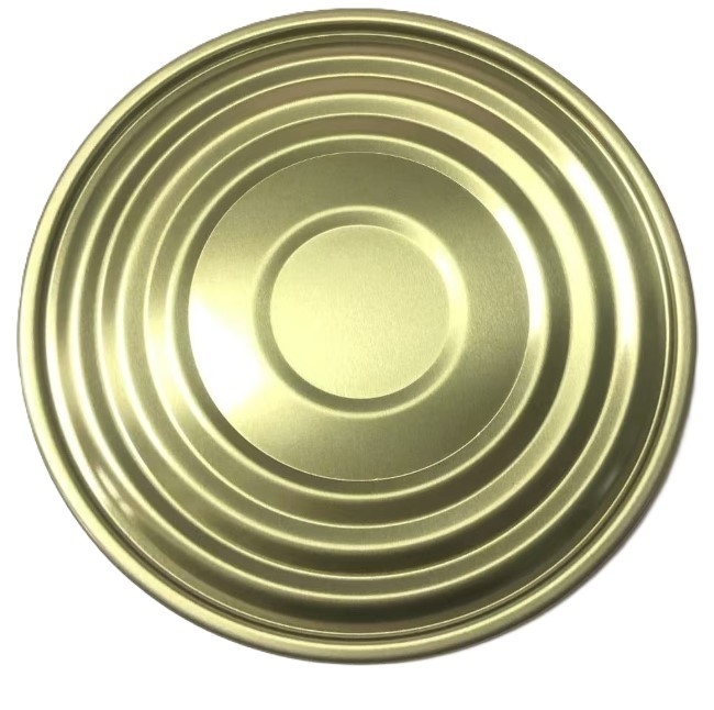 Bao bì thực phẩm Băng Tin Tin Can Lids 153mm Diameter 603D Bottom End Golden Lacquer BPANI