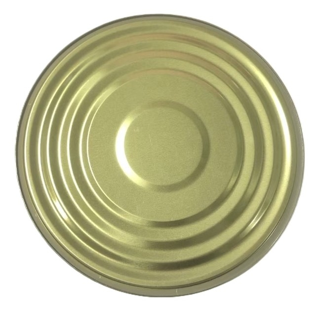 Bao bì thực phẩm Băng Tin Tin Can Lids 153mm Diameter 603D Bottom End Golden Lacquer BPANI