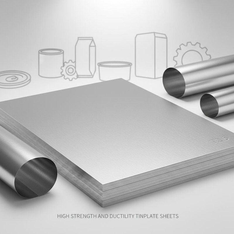 High Strength And Ductility Tinplate Sheets Featuring T2.5 Hardness Suitable for Food Packaging and Mechanical Components