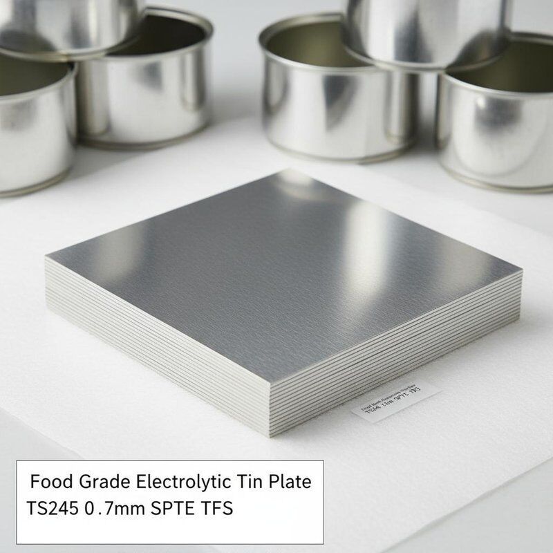 Bảng thiếc điện phân loại thực phẩm với bề mặt sáng TS245 0.17mm SPTE TFS cho lon thực phẩm
